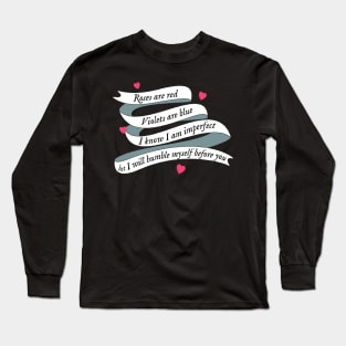 Anthony Bridgeton I know I am imperfect,  but I will humble myself before you Long Sleeve T-Shirt